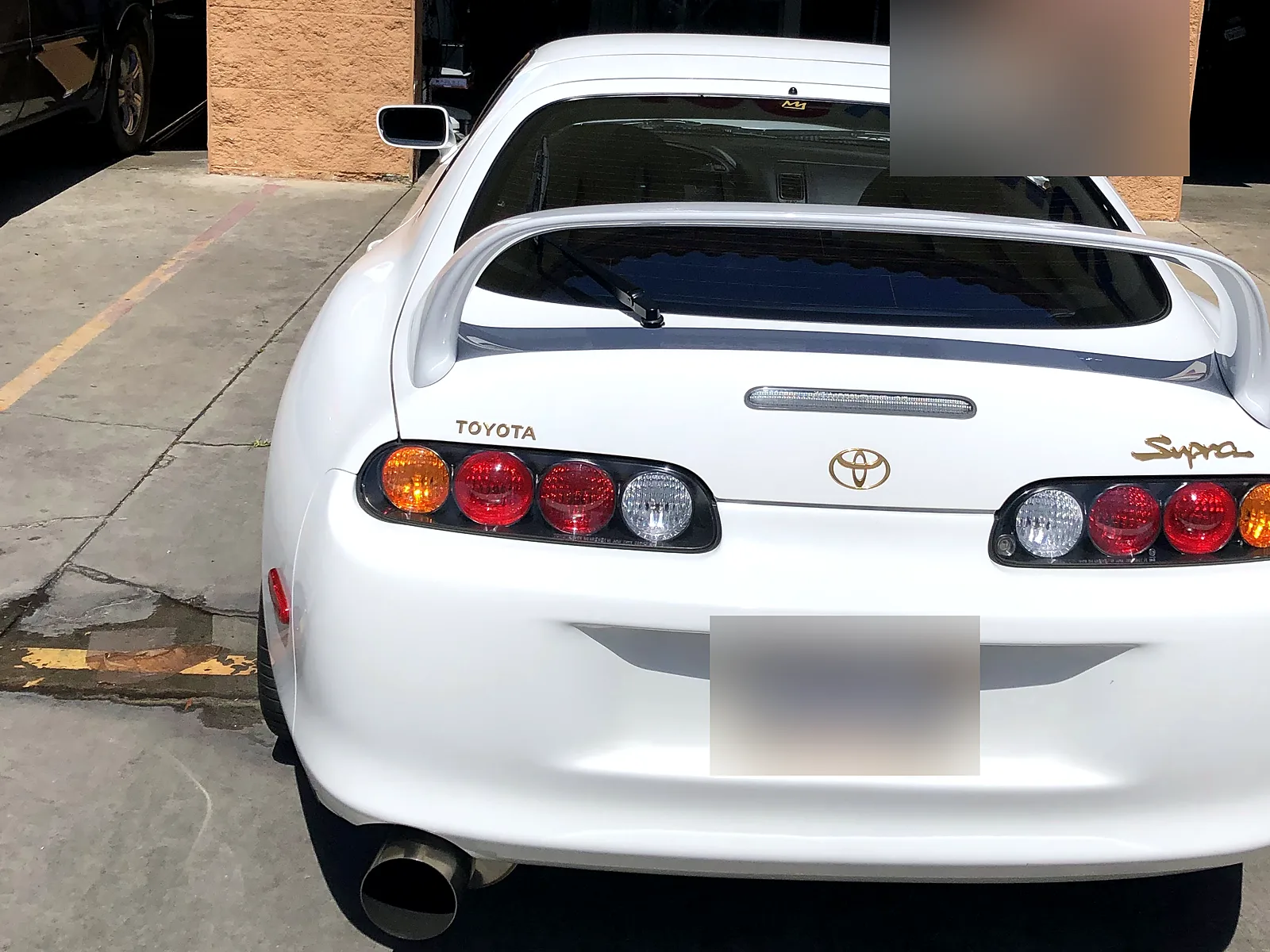 Change-of-ownership smog check in Escondido, CA: Toyota Supra at our bay