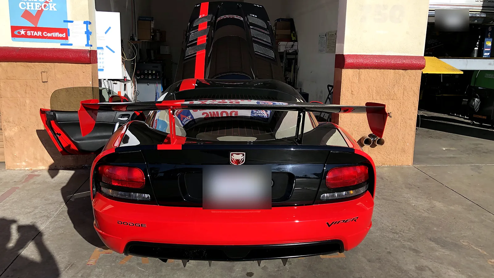 Vehicles we service in Escondido, CA: Dodge Viper at our station bay